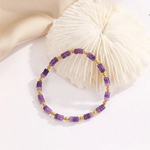 Rice Bead Bracelet Hand knitting Beading Natural stone Retro nation Bohemia geom