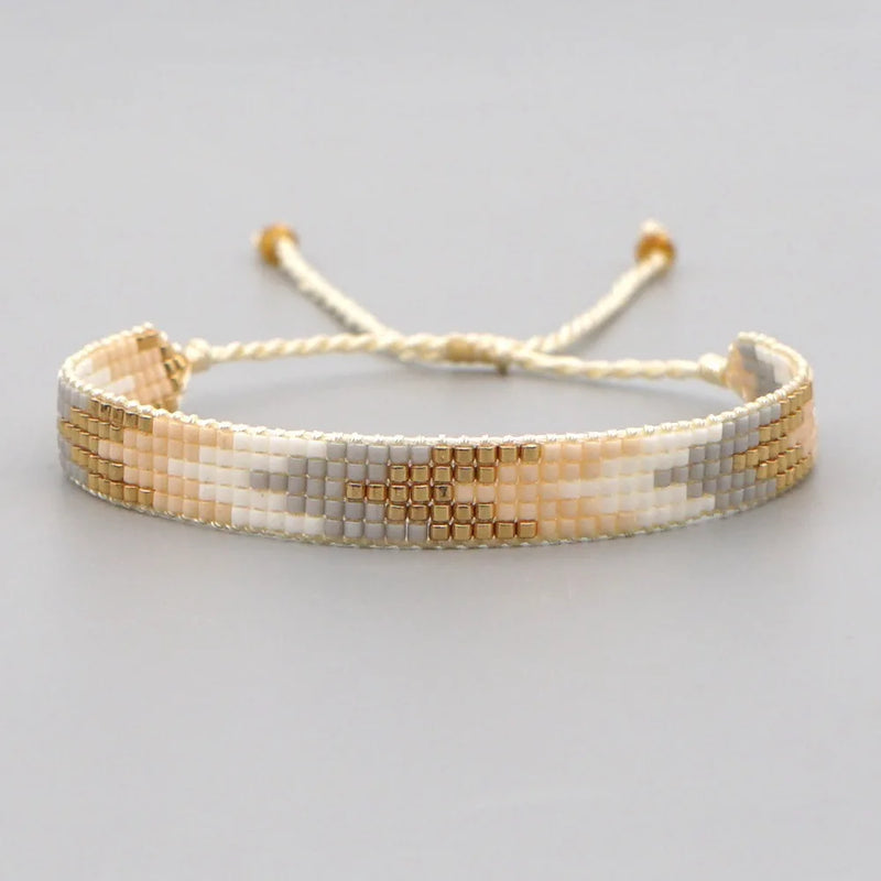 Retro Splicing Bohemia Adjustable Beaded Bracelet