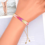 Retro Splicing Bohemia Adjustable Beaded Bracelet