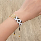 Rice Bead Bracelet Leopard Print Bohemia Adjustable Bracelet