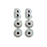 Halloween BOO Beaded Earrings Retro Tassel