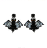 Halloween BOO Beaded Earrings Retro Tassel