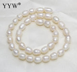 8-9mm Rice Freshwater Pearl Beads DIY Necklace Bracelet Jewelry Making