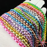 Hematite Natural Stone Spacer Beads 4x6/5x8mm Plated Purple Red