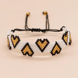 Bohemian Beaded Bracelet Christmas Tree Heart Rhombus