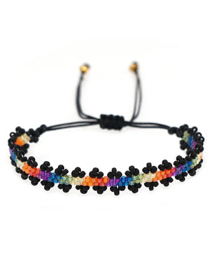 Hand-woven Beaded Bracelet Gradient Flower Personalized