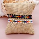 Hand-woven Beaded Bracelet Gradient Flower Personalized