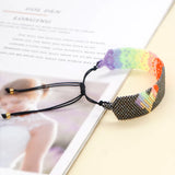 Gradient Heart Shape Rice Bead Bracelet Minimalist Hand-knitted Bohemian