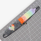 Gradient Heart Shape Rice Bead Bracelet Minimalist Hand-knitted Bohemian