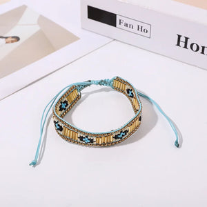 Rice Bead Bracelet Vintage Geometric Minimalist Hand-woven Bohemian