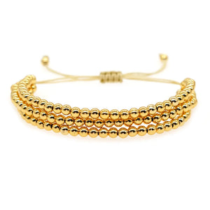 Multilayer Rice Bead Bracelet Bohemian Style Adjustable Handwoven