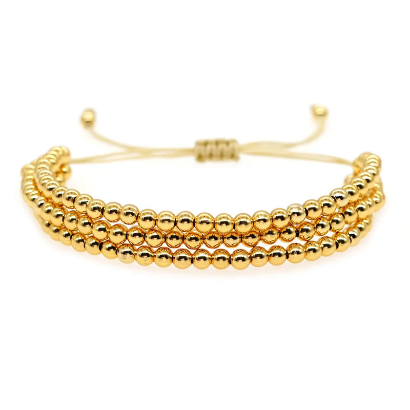Multilayer Rice Bead Bracelet Bohemian Style Adjustable Handwoven