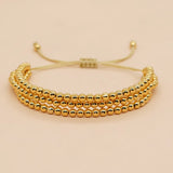 Multilayer Rice Bead Bracelet Bohemian Style Adjustable Handwoven