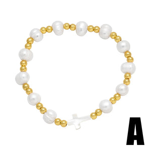 Bohemia Rice Bead Bracelet Handwoven Adjustable Retro Pearl Tidal Current