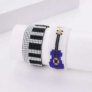 Bohemian Beaded Bracelet Handwoven Adjustable
