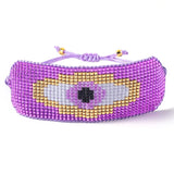 Rice Bead Bracelet Devil's Eye Hand Woven Bohemia Unisex Beaded Bracelet
