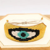 Rice Bead Bracelet Devil's Eye Hand Woven Bohemia Unisex Beaded Bracelet