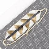 Bohemia Rice Bead Bracelet Triangle Pattern Hand Weaving Adjustable