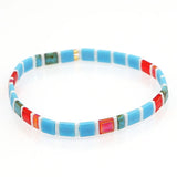 Vintage Stretch Hand Knitting Beaded Bracelet