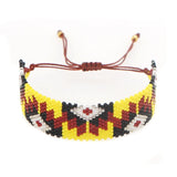 Hand Woven Rice Bead Bracelet Bohemia Style Unisex Adjustable