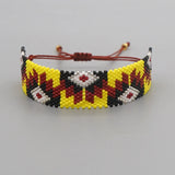Hand Woven Rice Bead Bracelet Bohemia Style Unisex Adjustable