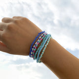 Rice Beads Beaded Bracelet Set Elastic Bracelet for Women Birthday Party