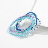 Rice Beads Beaded Bracelet Set Elastic Bracelet for Women Birthday Party