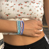 Rice Beads Beaded Bracelet Set Elastic Bracelet for Women Birthday Party