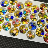 Colorful Point Back Rhinestones Glass Strass Chaton Stone