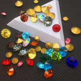 Colorful Point Back Rhinestones Glass Strass Chaton Stone