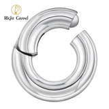 ASTM F136 Titanium Large Gauge Single Hinged Clicker Segment Hoop Ring