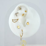 Titanium CZ Charm for Lobe Piercing Hoop Earrings