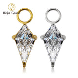Titanium CZ Charm for Lobe Piercing Hoop Earrings