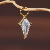 Titanium CZ Charm for Lobe Piercing Hoop Earrings
