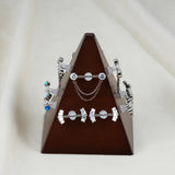 Beech Wooden Display- Nipple Belly Nose Hoop Ring Jewelry