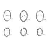 Hypoallergenic Titanium Septum Hoop Nose Ring
