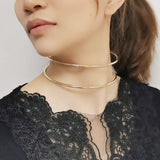 Metal Torques Statement Jewelry Punk Alloy Choker Necklace