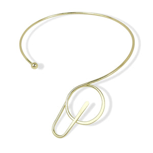 Metal Torques Collar Choker Necklace Geometric Alloy Jewelry