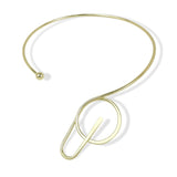 Metal Torques Collar Choker Necklace Geometric Alloy Jewelry