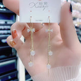 Peacock Drop Long Hanging Earrings Tassel Earring Stylish Jewelry Gift
