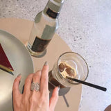 Micro Setting Zircon Stone Wedding Engagement Ring for Women