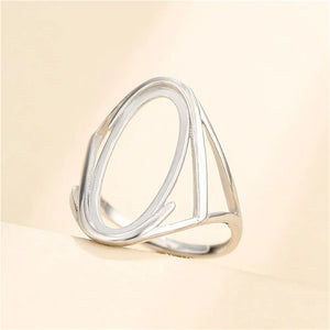 Adjustable 925 Silver Ring Base for 10x20mm Cabochons