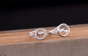 925 Silver Ring Base Adjustable Ring Setting R667B