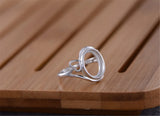 925 Silver Ring Base Adjustable Ring Setting R618B