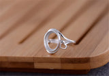 925 Silver Ring Base Adjustable Ring Setting R618B