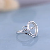 925 Silver Ring Base Adjustable Ring Setting R618B