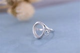 925 Silver Ring Base Adjustable Ring Setting R618B