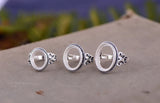Adjustable Thai Sterling Silver Antique Style Ring Base R625B