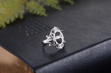 Adjustable Sterling Silver Ring Base Plated 925 Silver Ring Setting