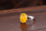 Adjustable Sterling Silver Ring Base 10x14mm Oval Blank